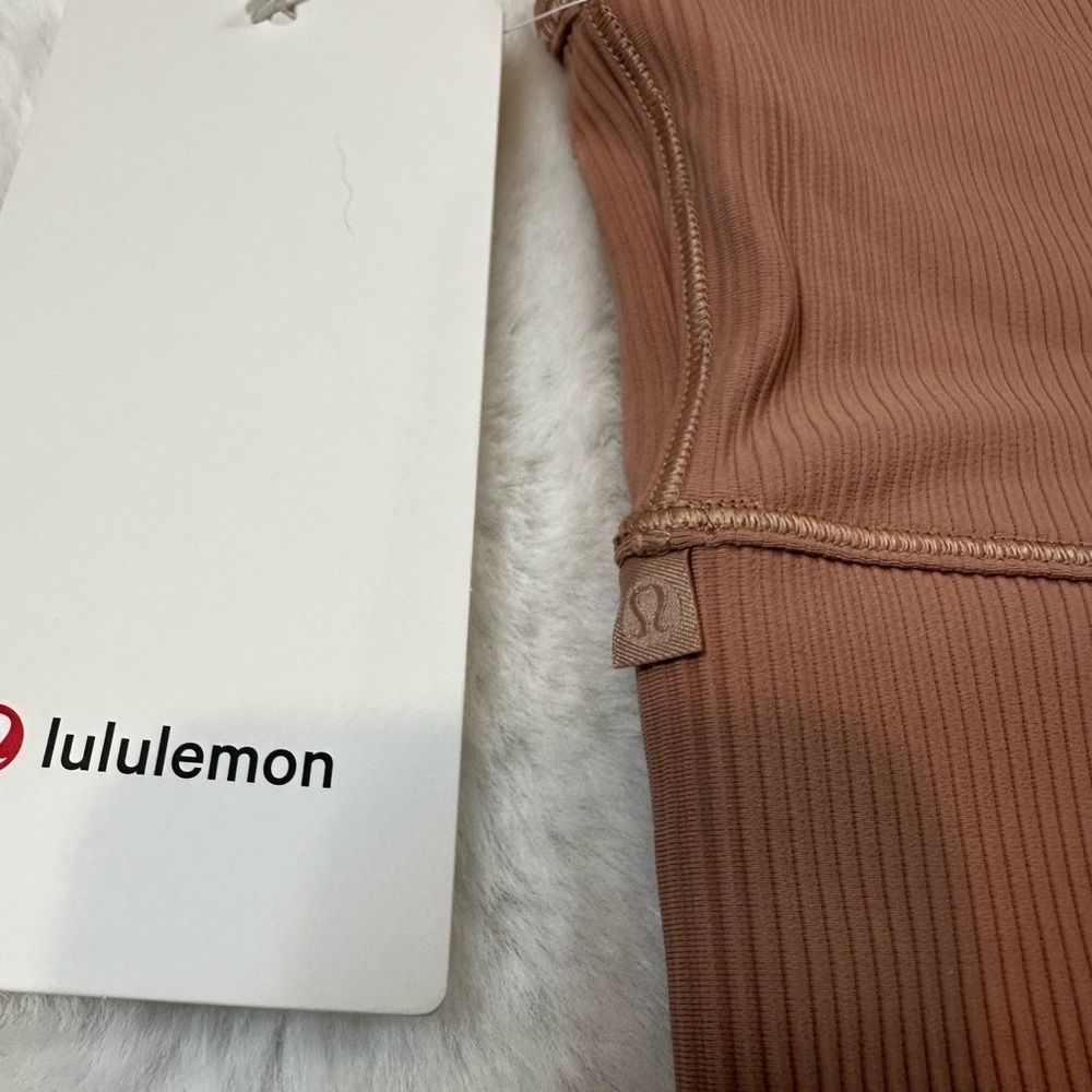 Lululemon Ribbed Tank cropped nude dusty pink - Picture 5 of 6